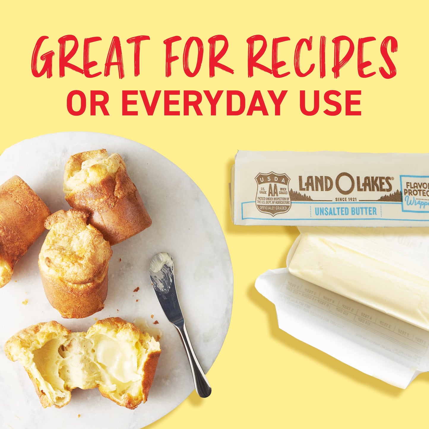 Land O Lakes Unsalted Butter, 1 lb in 4 Sticks