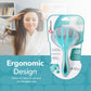 BioSwiss Teal Head Massager - Handheld Scalp & Temple Massage Tool for Relaxation, Hair Stimulation, and Stress Relief
