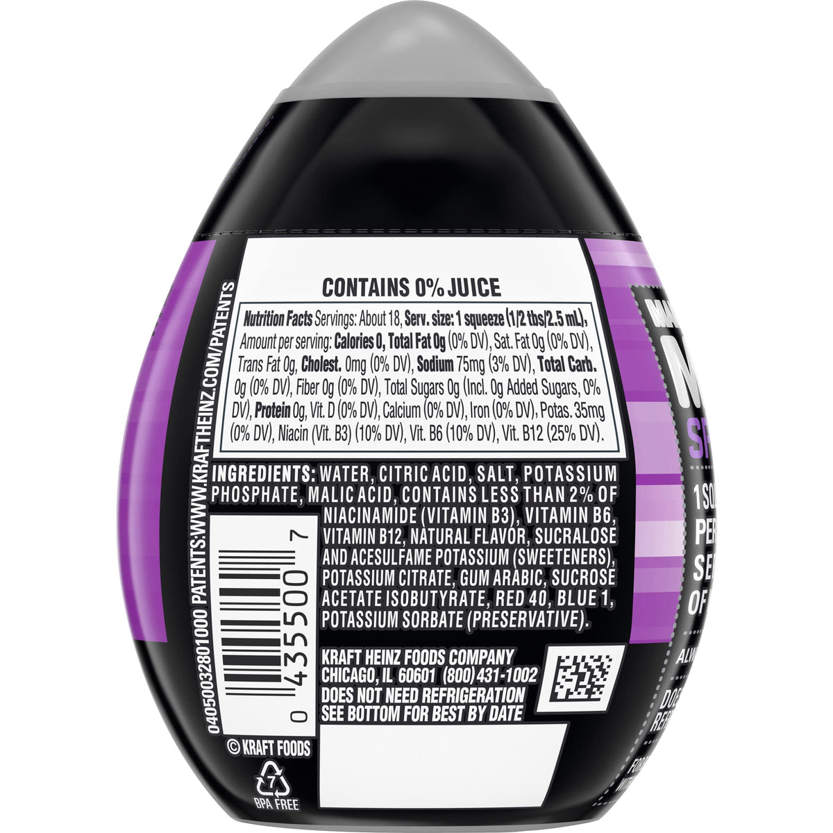 Mio Sport Liquid Water Enhancer, Arctic Grape, 1.62 Fluid Ounce (Pack Of 3)