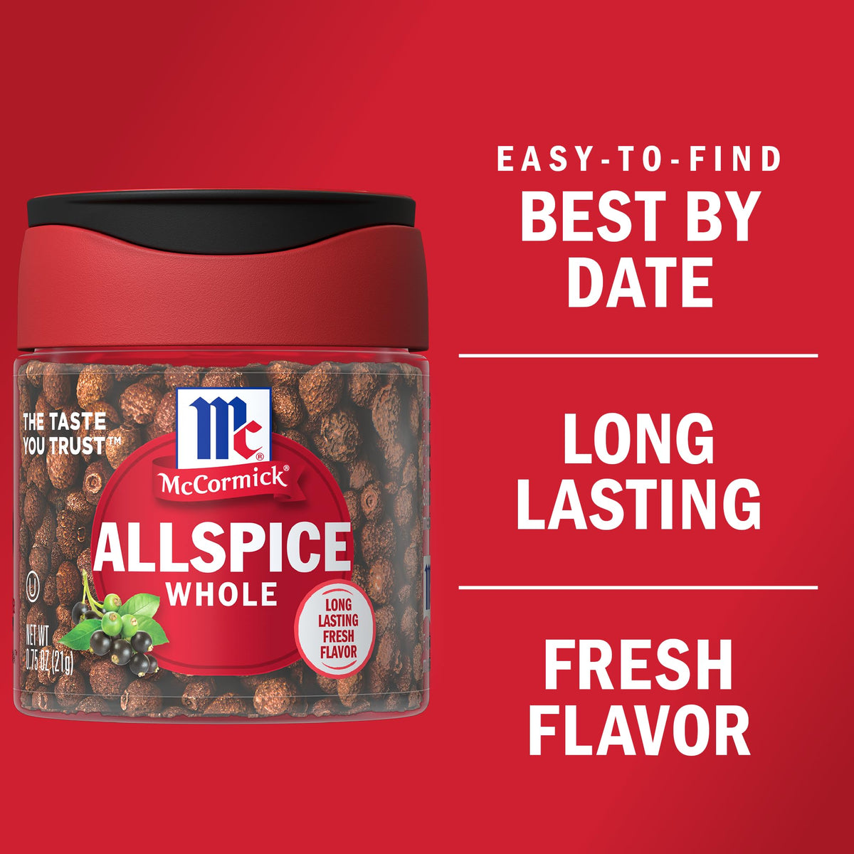 McCormick Whole Allspice - 0.75 oz (Pack of 6) - Model 052100002132