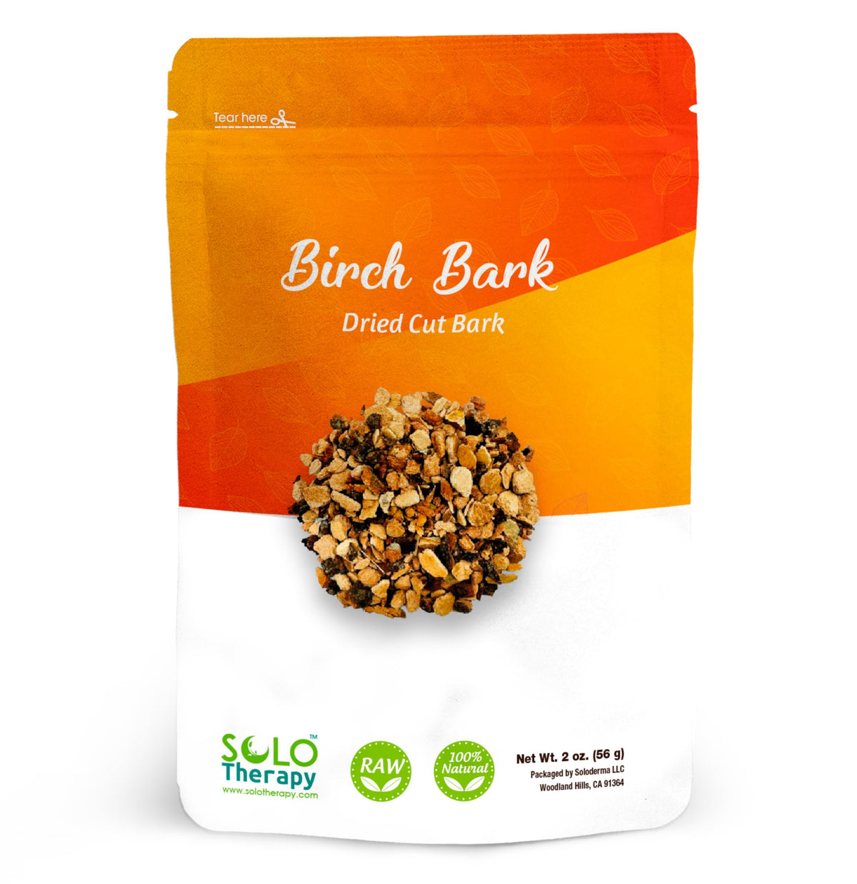 Birch Bark Dried Cut Herbal Tea - Birch Bark Tea - Resealable Bag - 56 Grams - Premium Quality (Birch Bark)