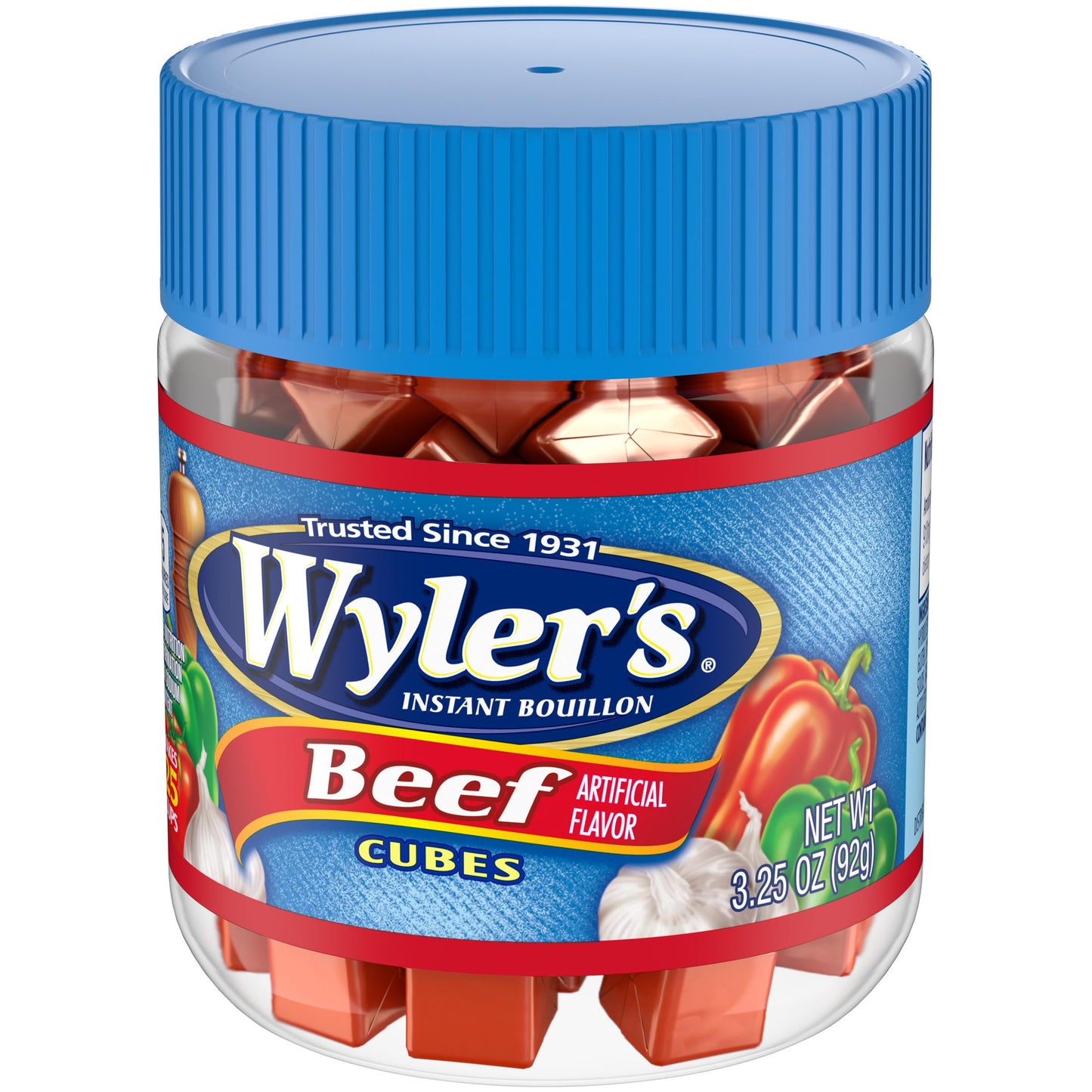 Wyler's Beef Instant Bouillon Cubes Jar, 3.25 OZ