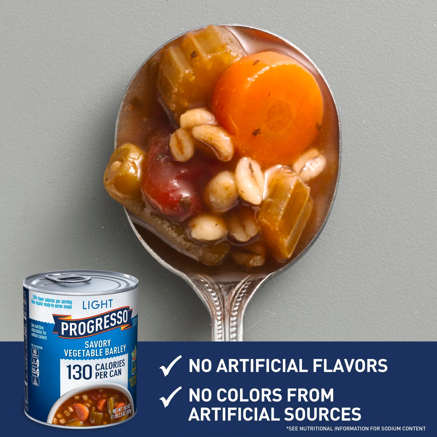 Progresso Light, Savory Vegetable Barley Canned Soup, 18.5 Oz. (Pack Of 12)