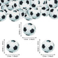 48 Pcs Edible Soccer Ball Cupcake Toppers Wafer Paper Soccer Cupcake Picks Edible Football Cupcake Decorations For Sports Soccer