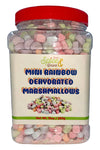 Mini Rainbow Dehydrated Marshmallows 10 oz | Colorful Crunchy Marshmallow Bits for Hot Chocolate | Cereal | Ice Cream | Coffee |