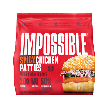 Impossible Spicy Chicken Patties Made From Plants