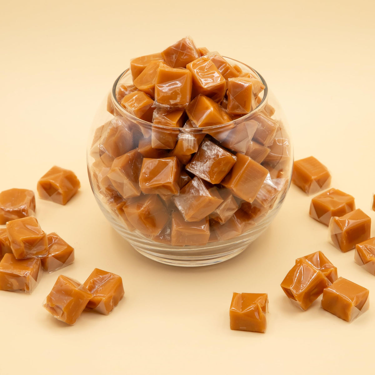 Caramel Cubes Candy | 2-Pound Pack | Vanilla Classic Chewy Squares | Individually Wrapped Caramel Candy Bulk for Sharing  Snacking  Gifting  and Baking