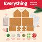 BIG Gingerbread House kit, [Set of 2] Gingerbread House, Holiday Activity for Kids - Ease Crafted Grooves Decor kit; 2 Houses, 4