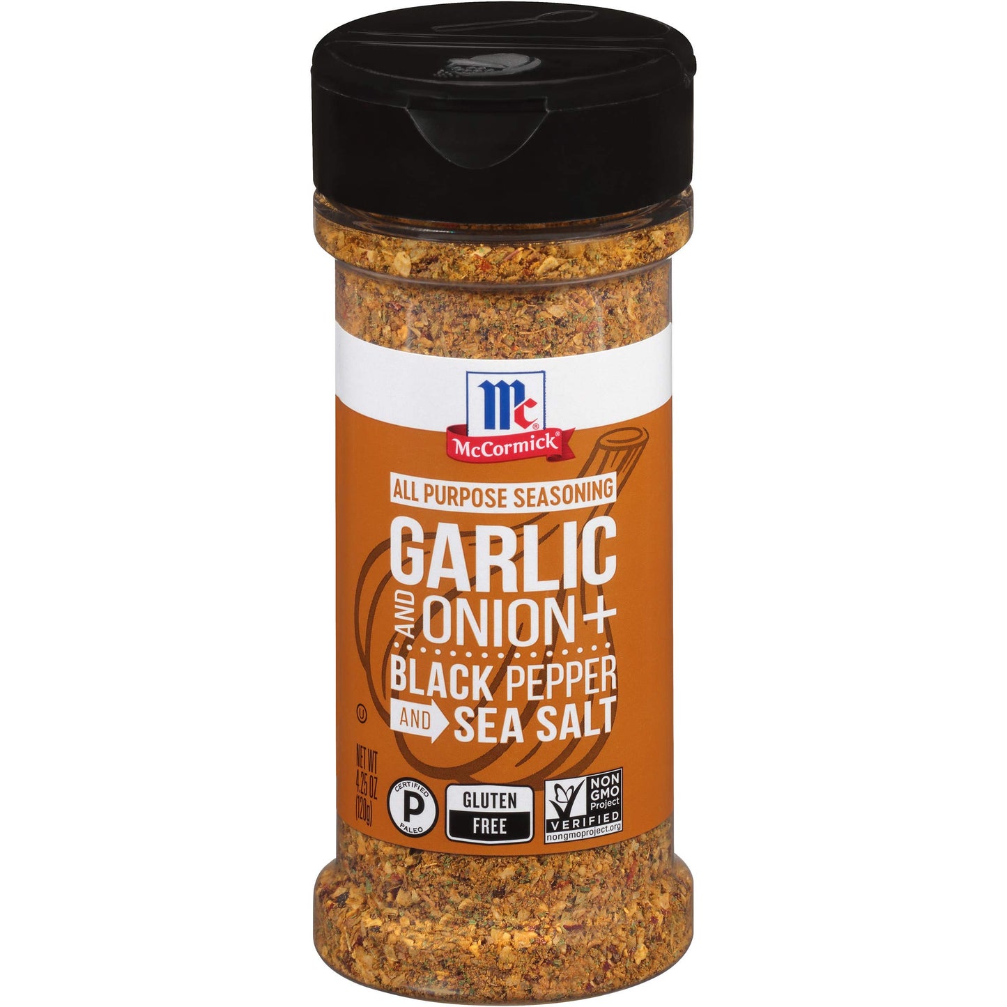 McCormick All Purpose Seasoning, Garlic and Onion with Black Pepper and Sea Salt, 4.25 oz