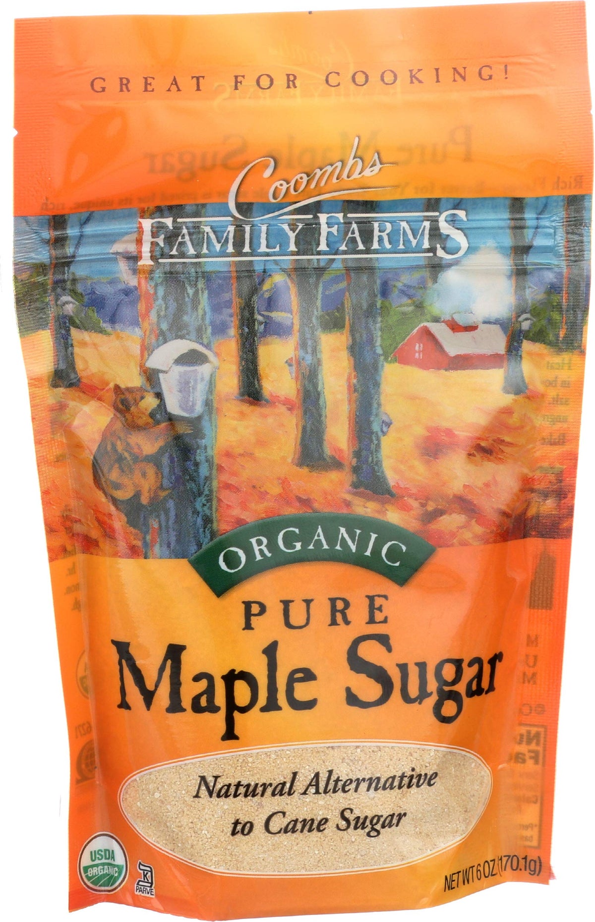 Coombs Family Farms Organic Pure Maple Sugar, Original, 6 Oz
