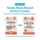 Califia Farms - Heavy Whip Cream Dairy Free Substitute 16.9 Oz, Soy Free, Plant Based, Vegan, Non GMO, Sugar Free, Heavy Whippin