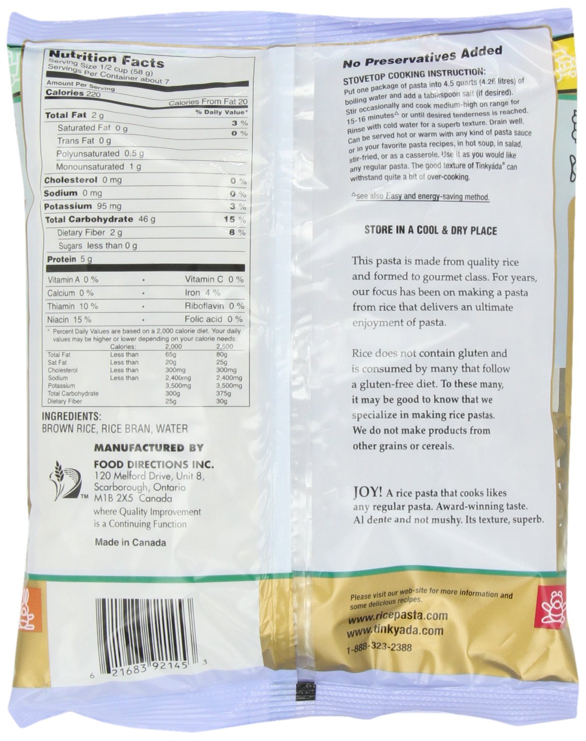 Tinkyada Brown Rice Pasta, Little Dreams, 14 Ounce (Pack of 12)