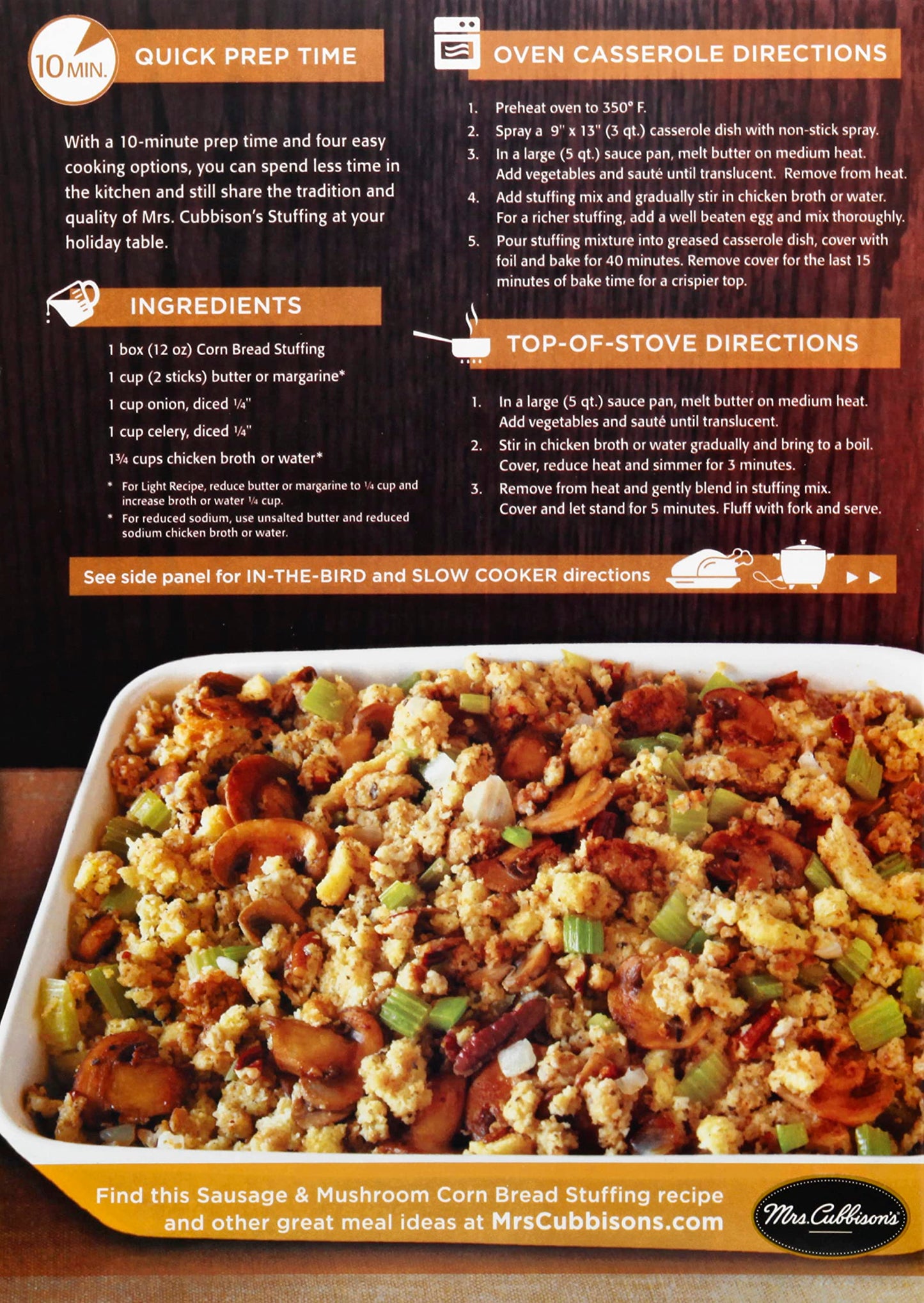 Mrs. Cubbison'S Corn Bread Stuffing (12 Ounce (Pack Of 8))