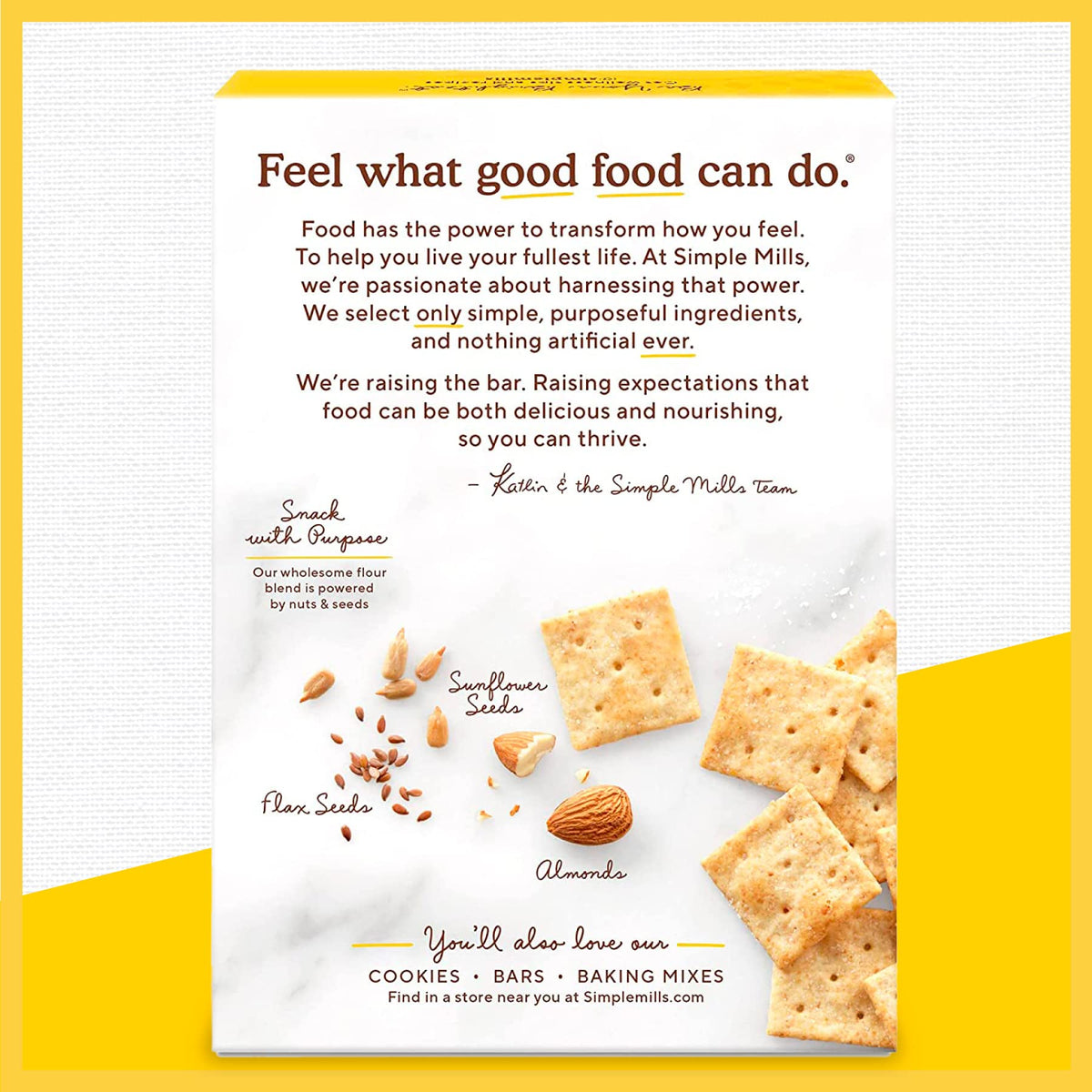 Simple Mills Almond Flour Crackers, Family Size, Rosemary & Sea Salt - Gluten Free, Vegan, Healthy Snacks, 7 Ounce (Pack of 1)