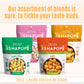AshaPops Popped Water Lily Seeds Variety Pack - Gluten Free, Vegan, 1 oz (Pack of 4 Bags)