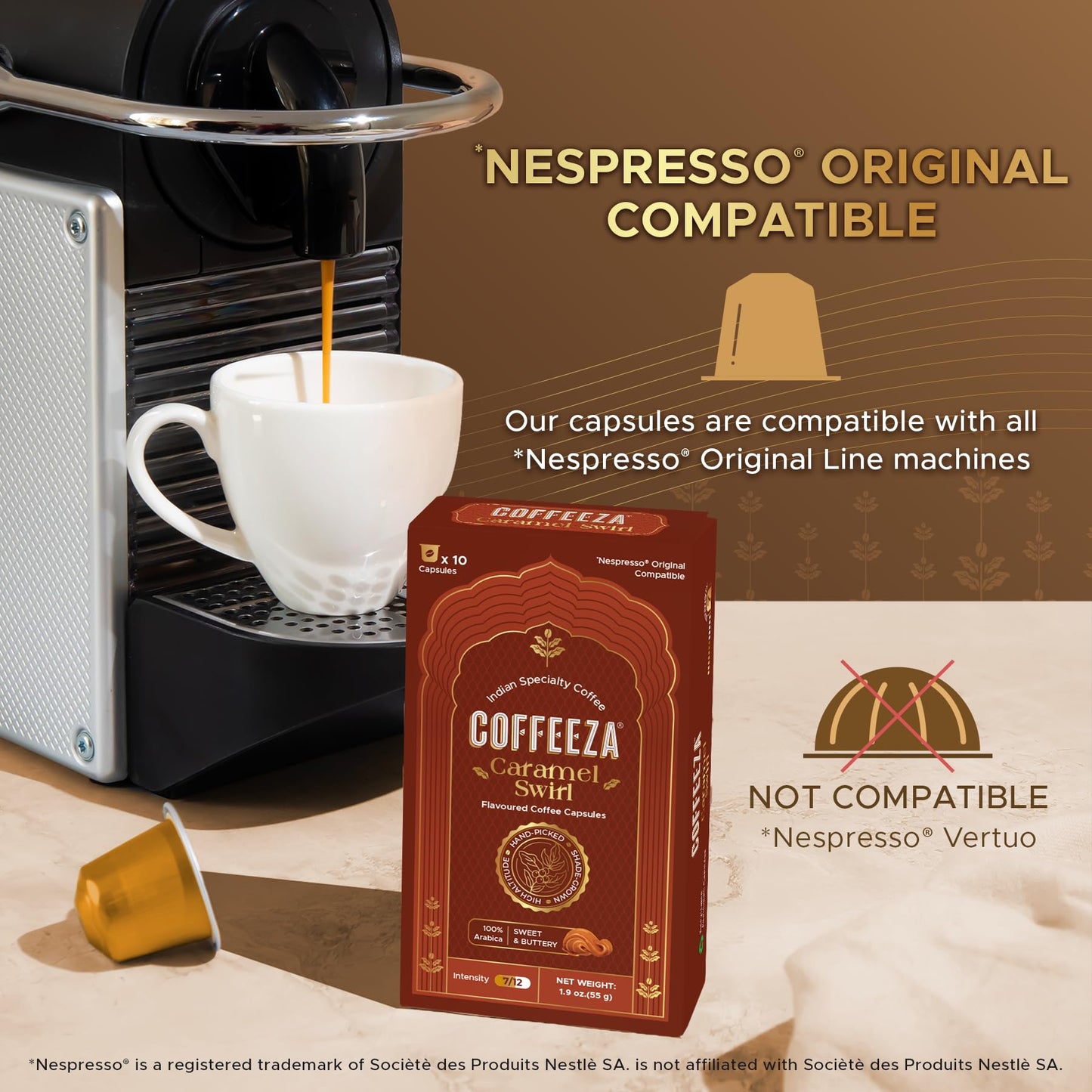 Coffeeza Coffee Variety Pack – 120 compact pieces, Original Line Compatible, Medium to Medium Dark Roast, Recyclable Pods, 10 Count (Pack of 12)