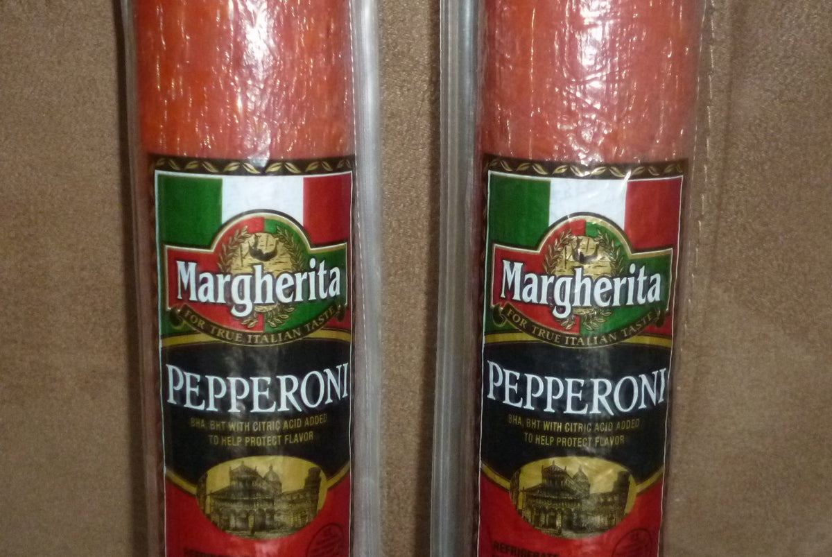 Margherita Brand Very Best Pepperoni Huge 17'' Sticks, 2 1/2 Lbs, (2 Sticks)