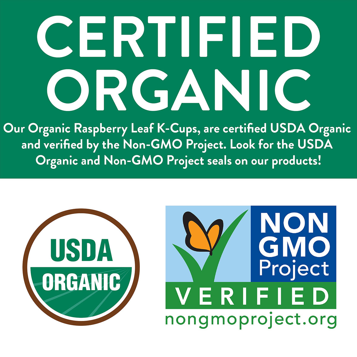 FGO Organic Raspberry Tea K-Cup Pods, Naturally Caffeine-Free, 24 Count, Keurig Compatible