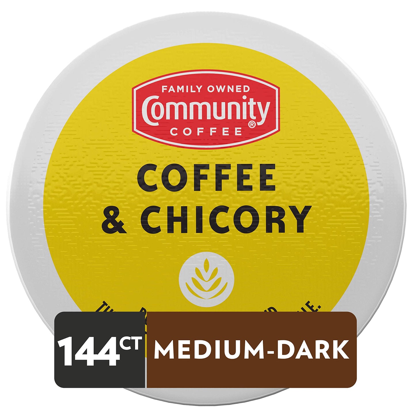 Community Coffee Dark Roast Coffee Pods, Compatible with Keurig 2.0, 144 Count (Pack of 4), Red