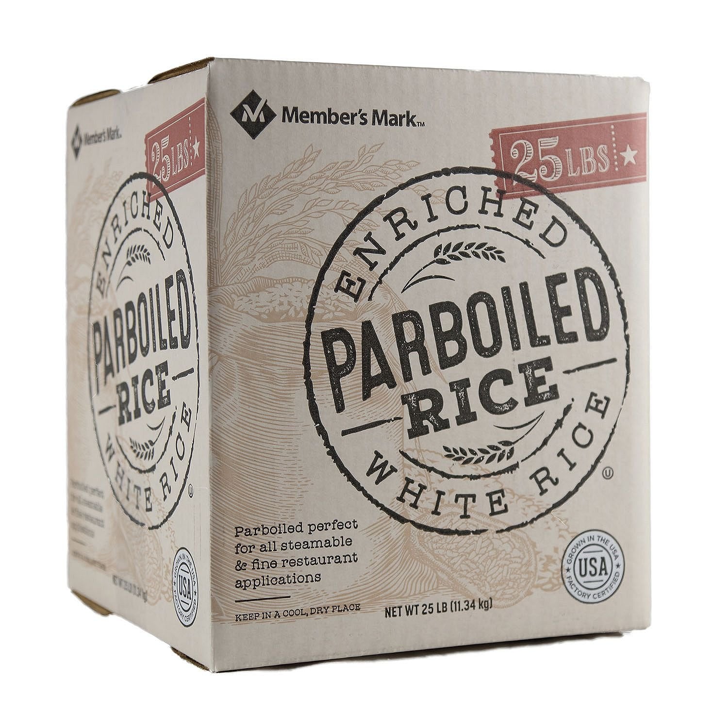 MembersMark Parboiled White Rice, 25 Pound