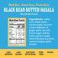 Brooklyn Delhi Black Bean Butter Masala Pouches - Ready To Eat, Microwavable Entree - Vegan, Gluten Free, Non-Gmo - (10 Ounce, P