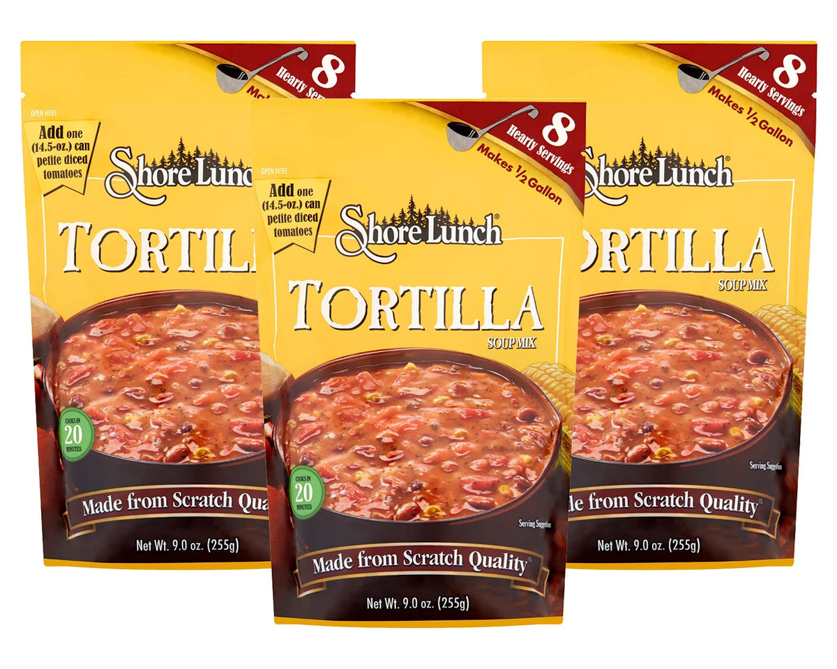 Shore Lunch Tortilla Soup Mix, 9-Ounce (Pack of 3)