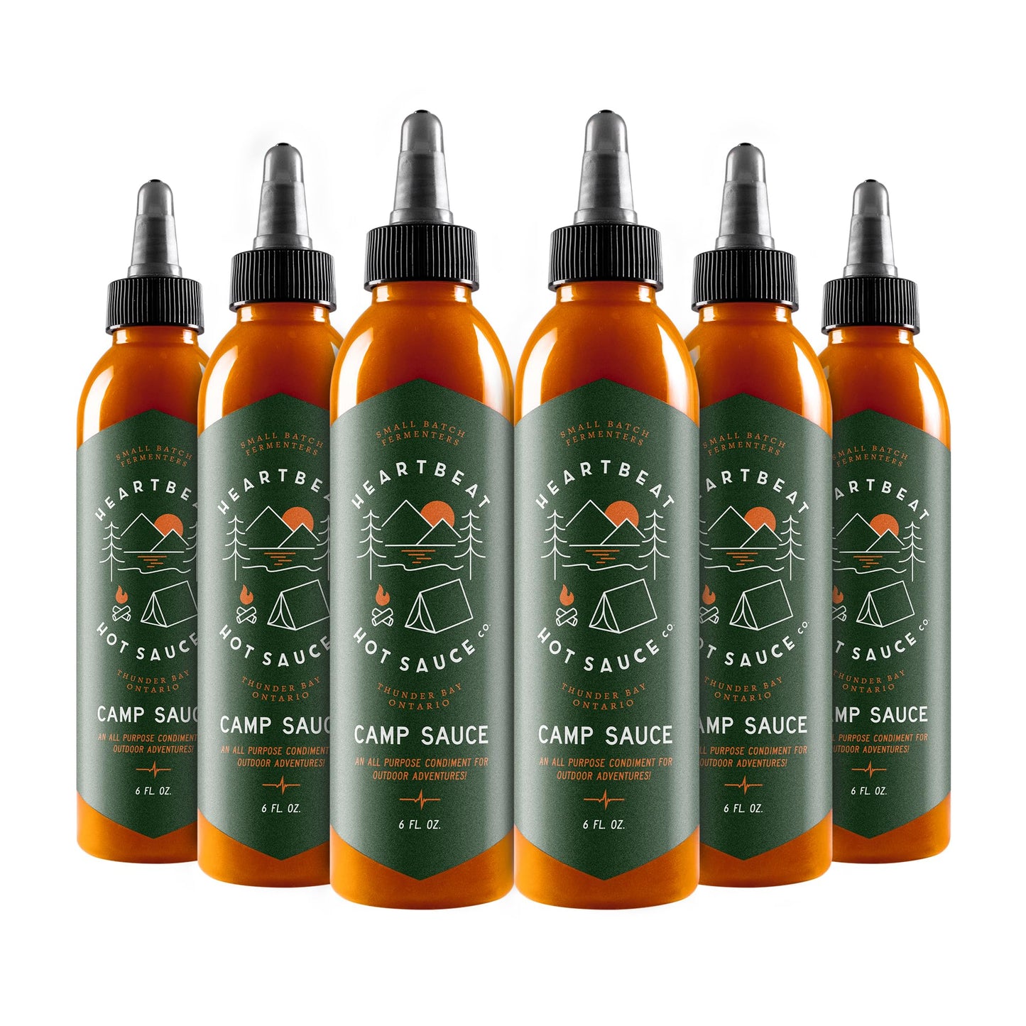 Heartbeat Hot Sauce Co. | Camp Sauce  6 Oz. 6 Pack
