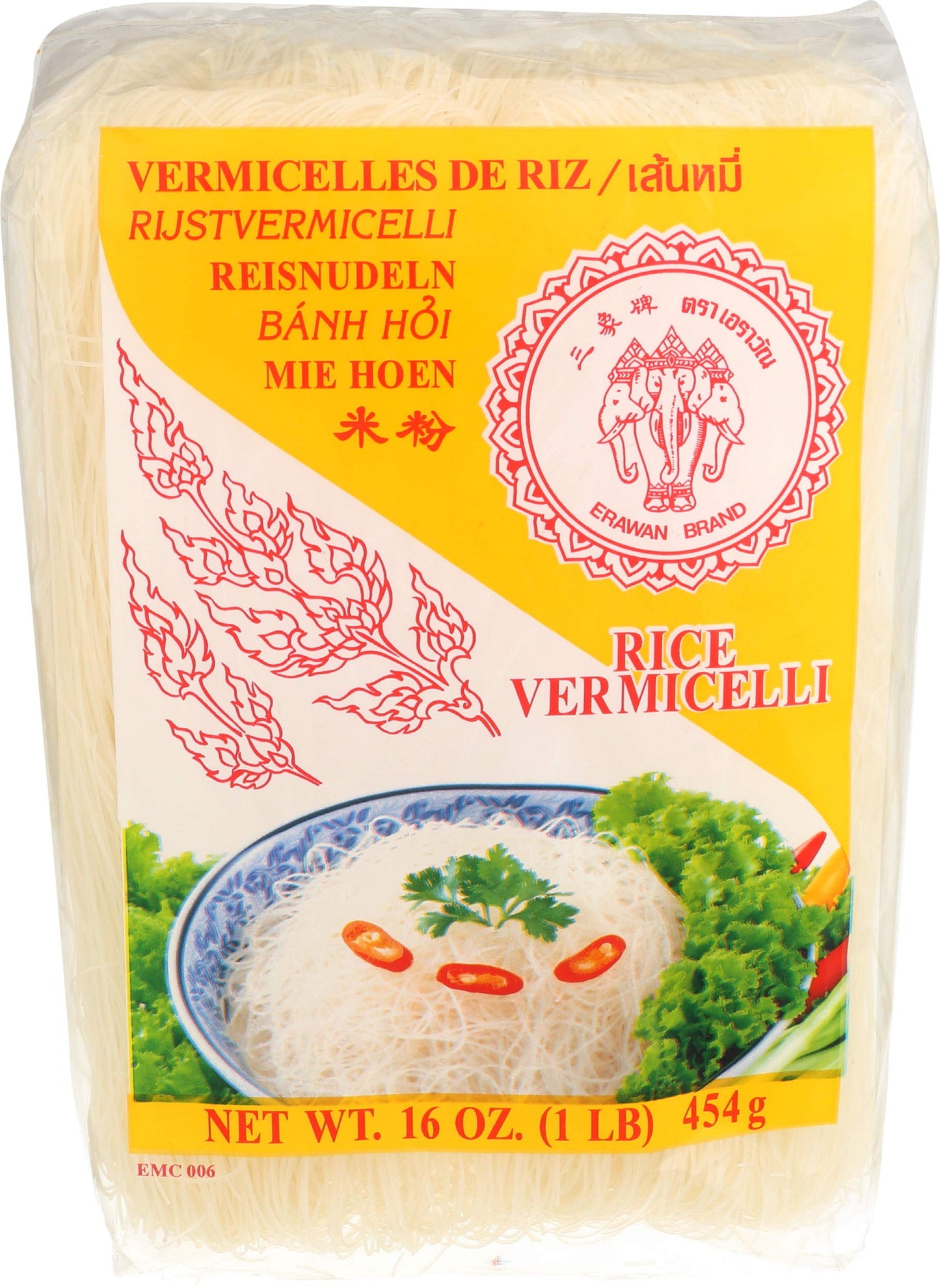 Erawan Vermicelli Rice Noodles, 16 Oz