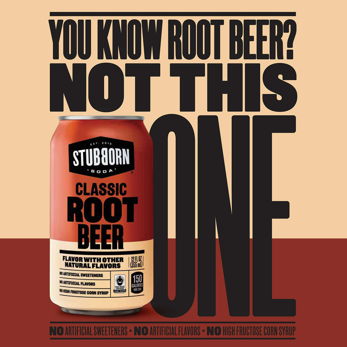STUBBORN SODA, 3 Flavor Variety Pack, 12oz Cans (12 Pack)