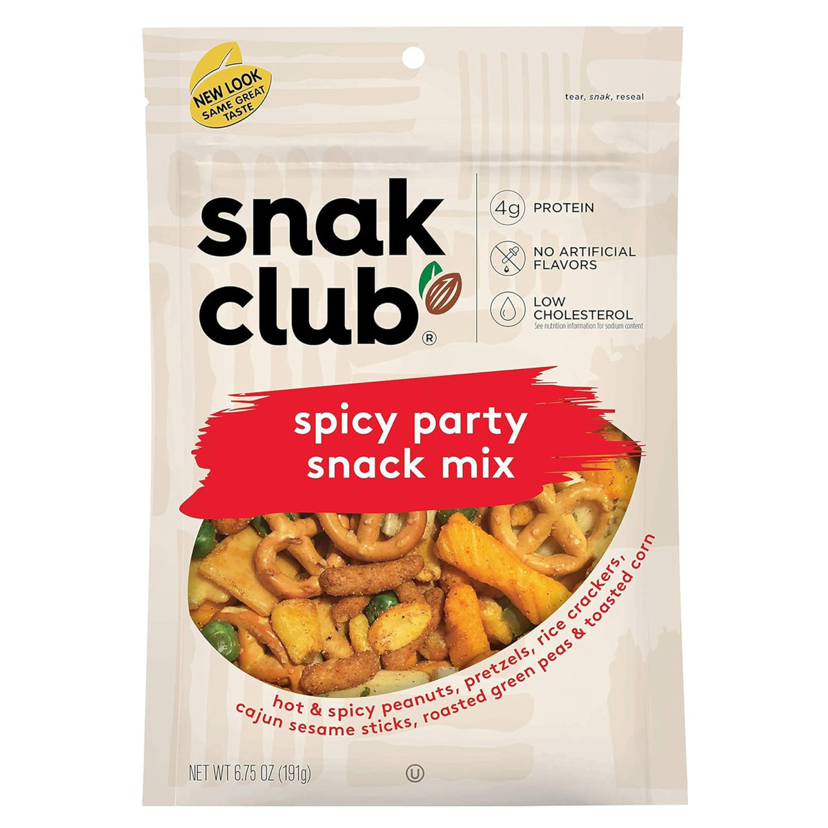 Snak Club Spicy Party Mix Resealable