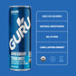 GURU Organic Yerba Mate Energy Drink, Low Calorie, 140mg Caffeine, Acai Berry, 12oz (Pack of 12), Natural