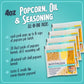 Nostalgia Movie Theater Style Popcorn Packets For Popcorn Machine, All-In-One Popcorn Kernels, Coconut Oil, Seasoning Salt Packs