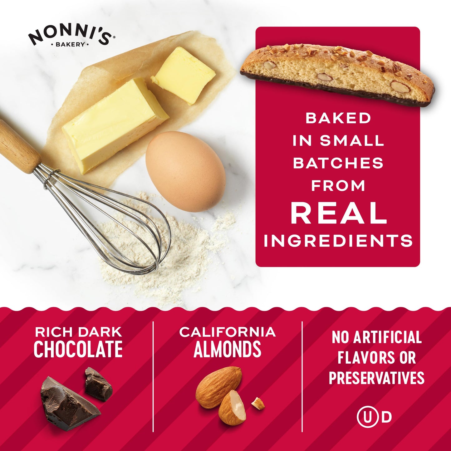 Nonni'S Cioccolati Almond Biscotti Italian Cookies - 3 Boxes Biscotti Individually Wrapped Cookies - Italian Biscotti Cookies W/