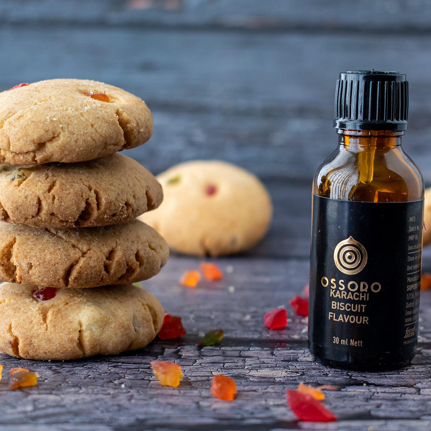 Ossoro Karachi Biscuit Flavour, 30 Ml/ Glass Bottle