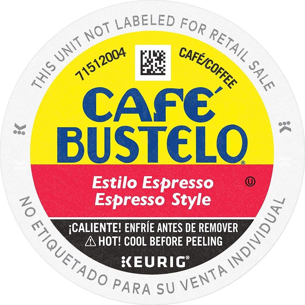 Café Bustelo Espresso K-Cups, Cuban Coffee, 18 Count (Pack of 2)
