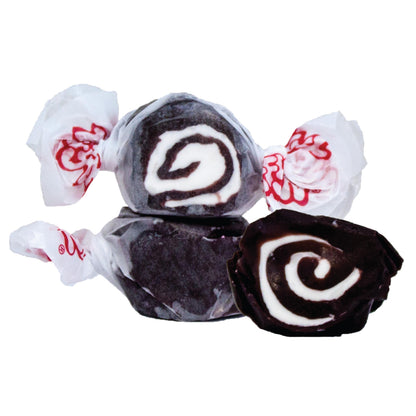 Taffy Town Saltwater Taffy- Licorice Swirls | Gourmet Taffy| Nougat-Style Candy| Soft & Delicious| Sumer Snack Treats| Party Goo