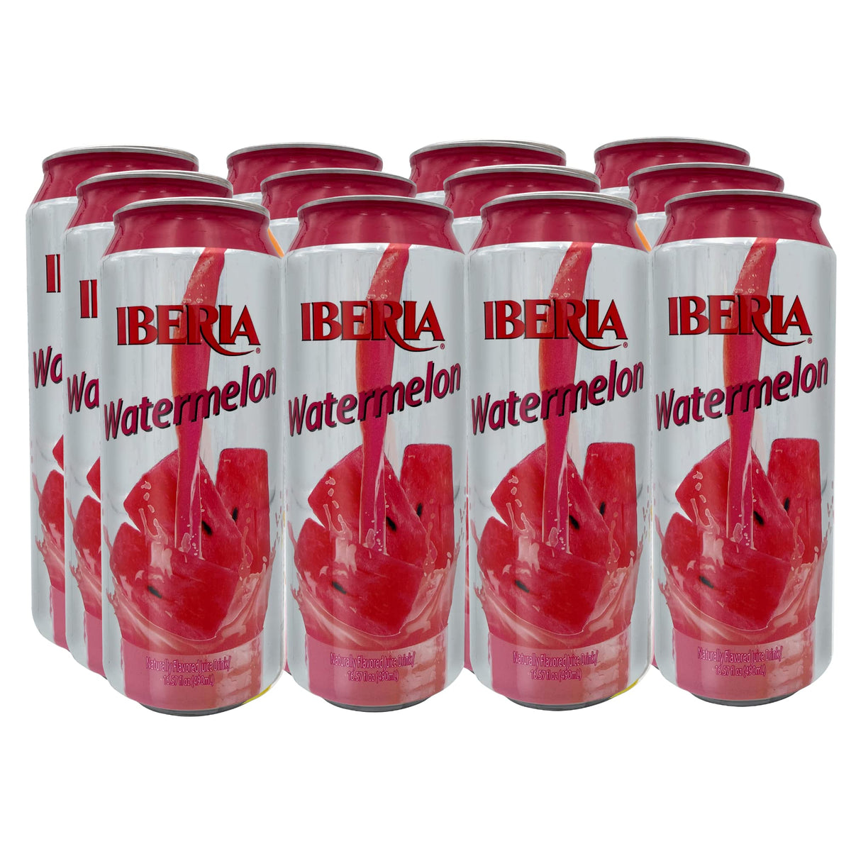 Iberia Watermelon Juice Drink, 16.57 Fl Oz (Pack Of 12)