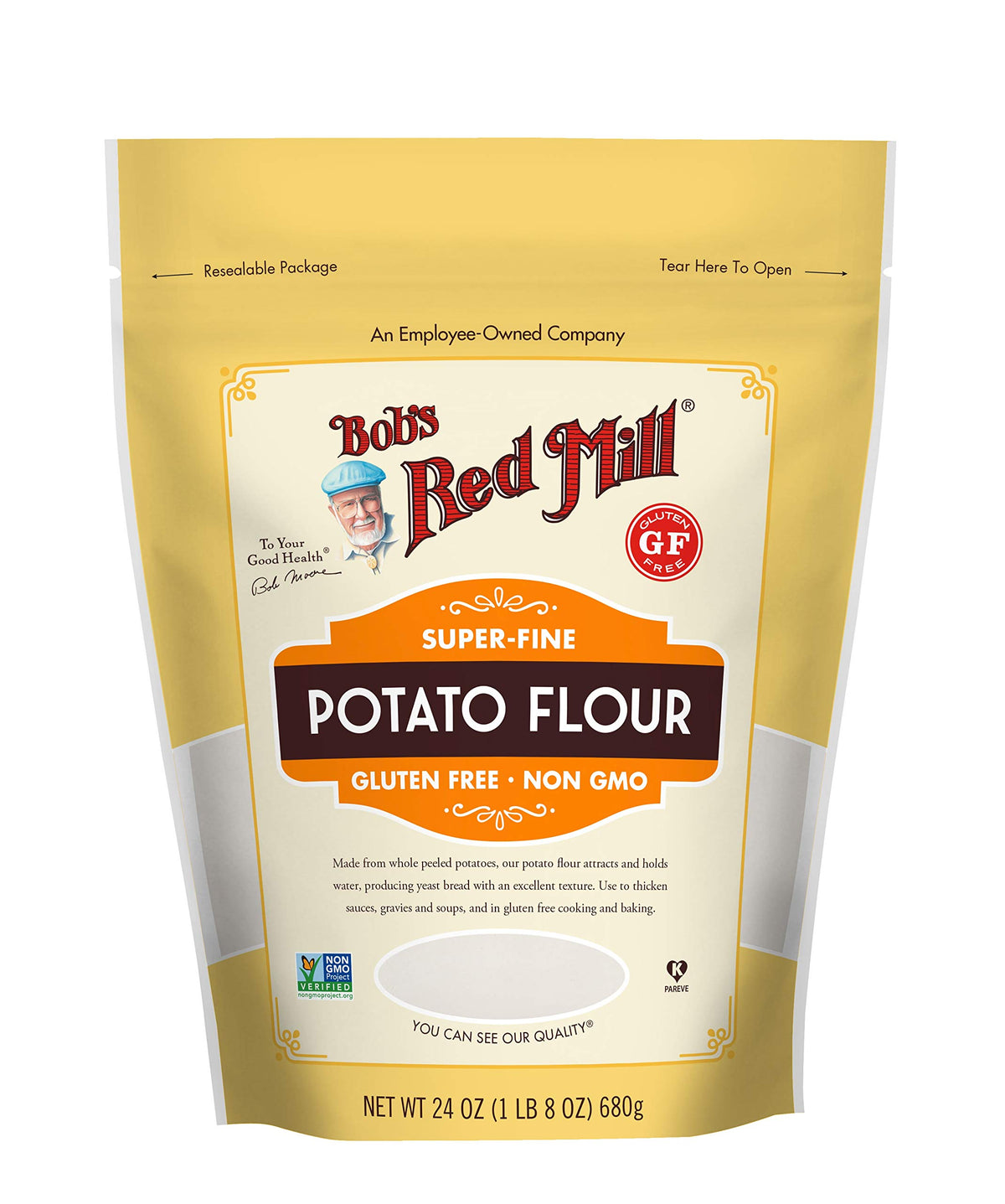 Bob'S Red Mill Potato Flour, 24Oz (Pack Of 4) - Non Gmo, Vegan, Kosher