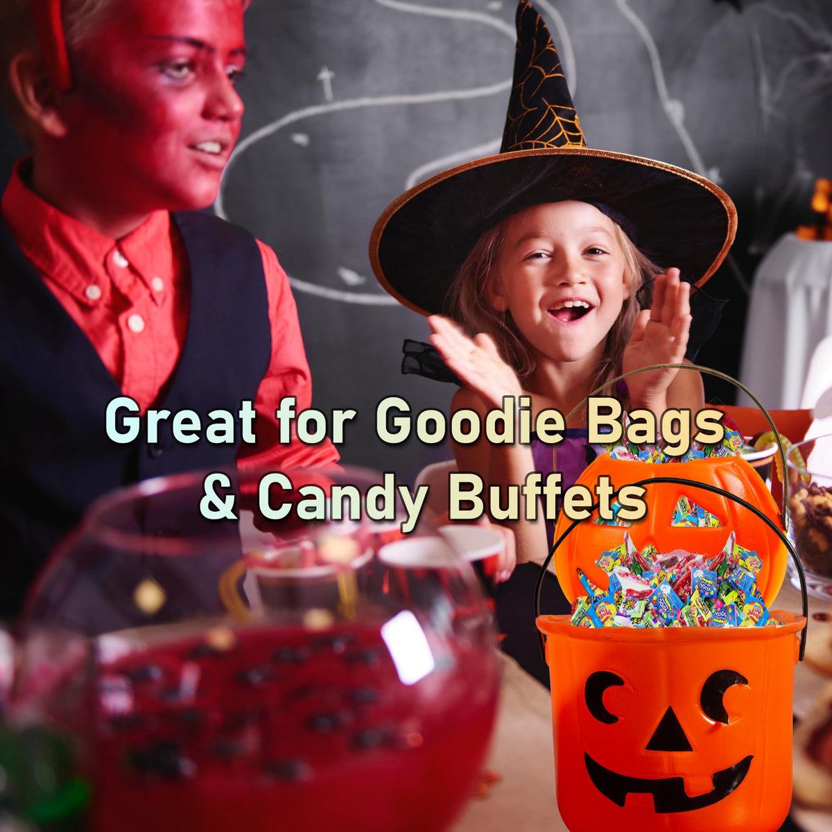 Halloween Candy Variety Pack Bulk - 12 LB Assorted Candy Mix | Individually Wrapped Candies for Goodie Bags  Party Favors  Kids Events  Offices & Holidays | Mixed Fruit Gummy Flavor