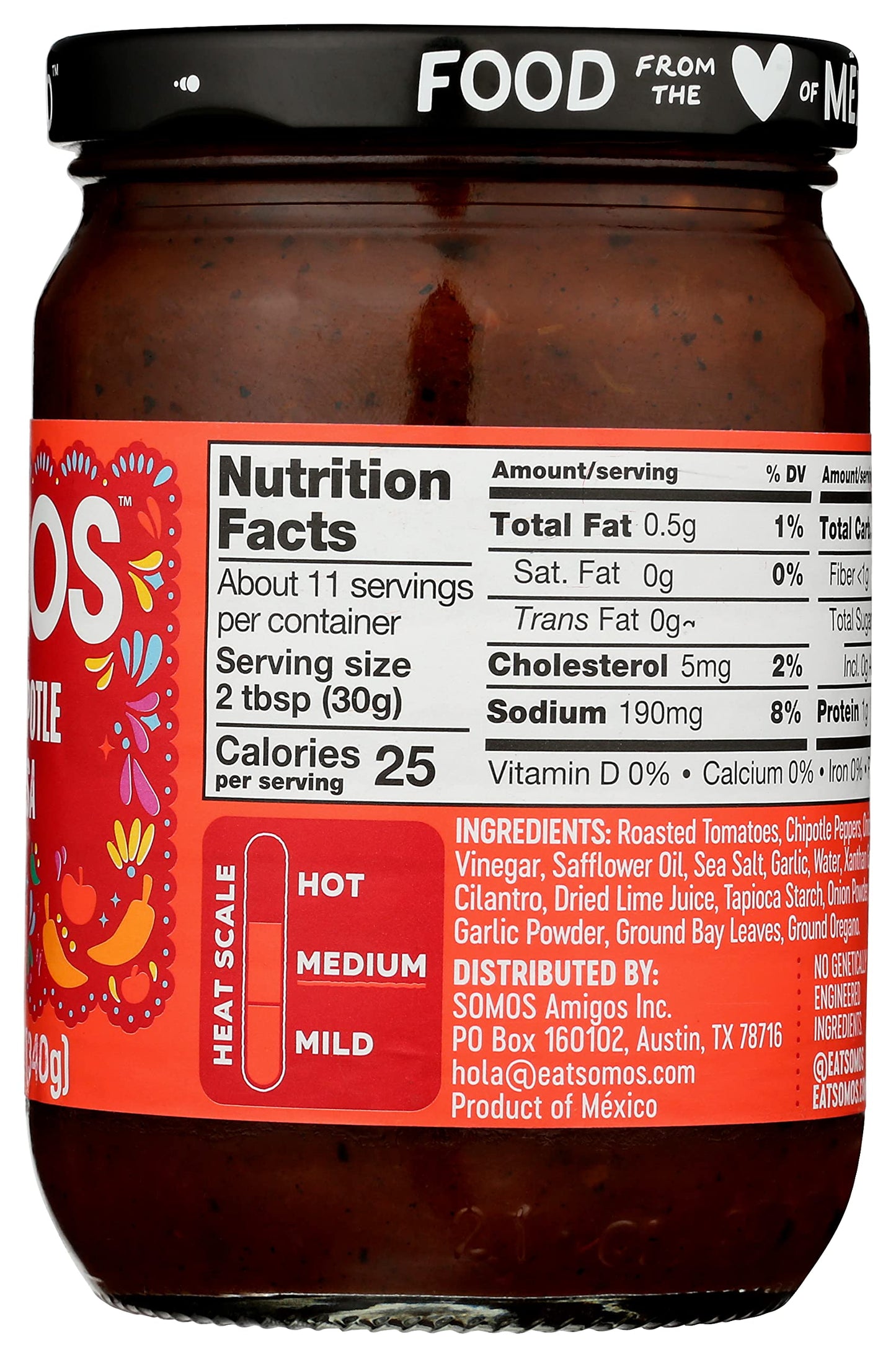 SOMOS Salsa Chipotle Smoky, 12 OZ