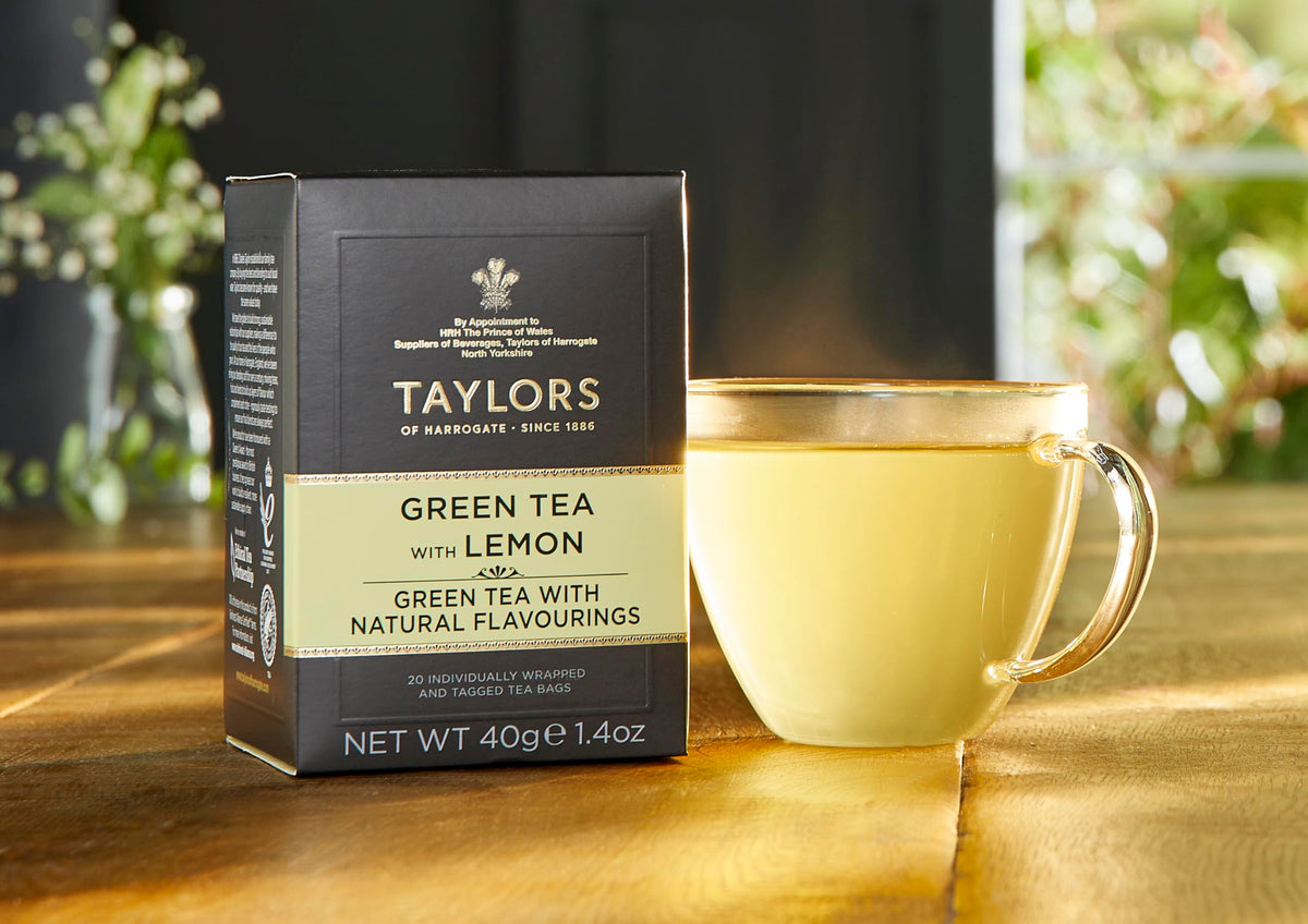 Taylors of Harrogate Green Tea with Lemon, 20 Count (Pack of 2)