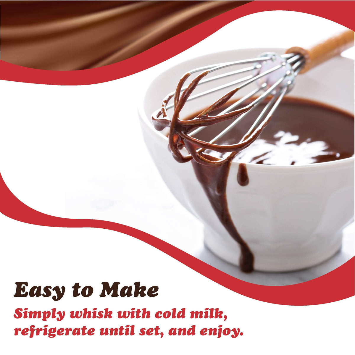 Dove Dark Chocolate Pudding Mix and Pie Filling, 4 Servings, 3.34 Oz, 12 Count, Kosher