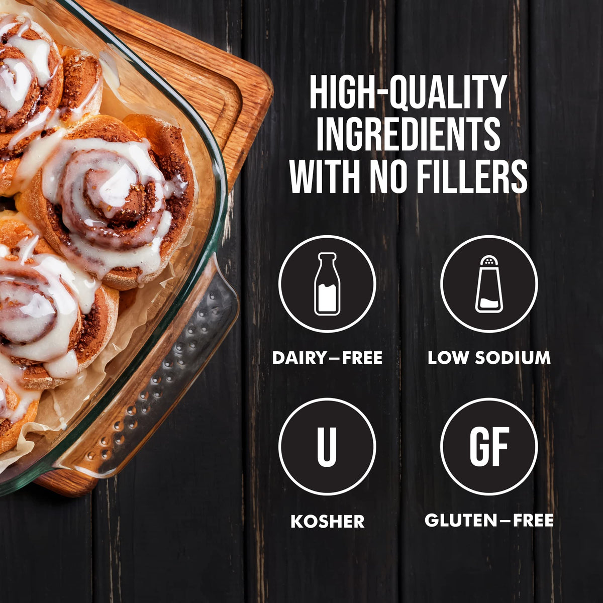 Flavor God Buttery Cinnamon Roll Topper Mix Pack Of 3, Natural Healthy Topper For Donuts Bread Oatmeal Pancakes Sandwiches, Frui