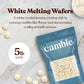Merckens White Chocolate Melting Wafers by Cambie  5 Pounds of White Melting Chocolate  Candy Melts & Baking Chocolate  For Dipping  Covering  Desserts & Baking  5 lb