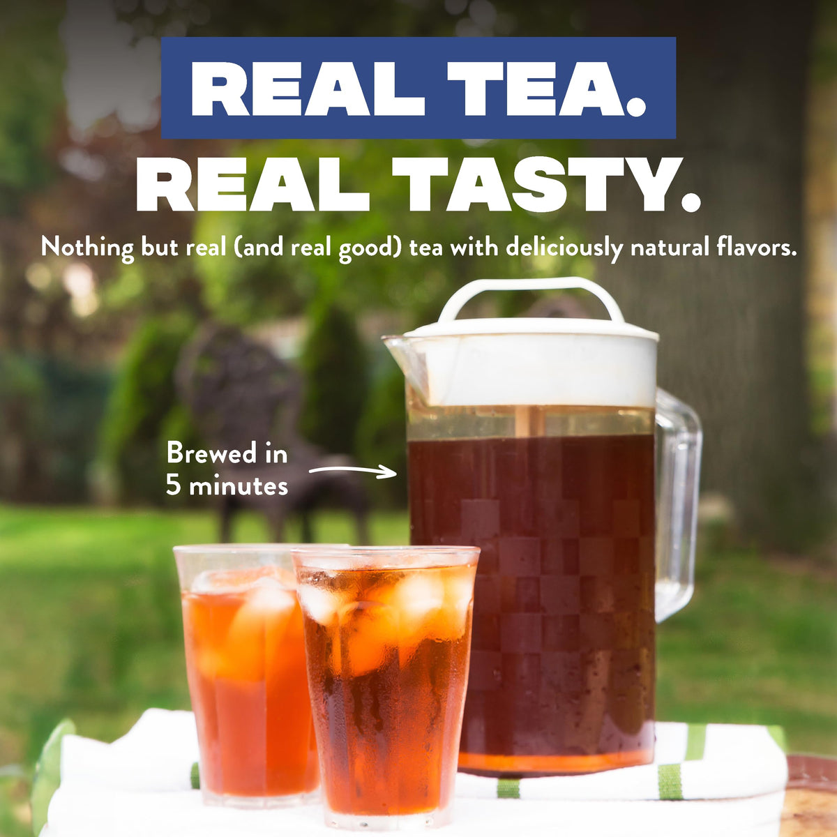 HTEAO Watermelon Black Tea - Flavored Iced Tea Bags, 8 Count (Makes 4 Gallons)