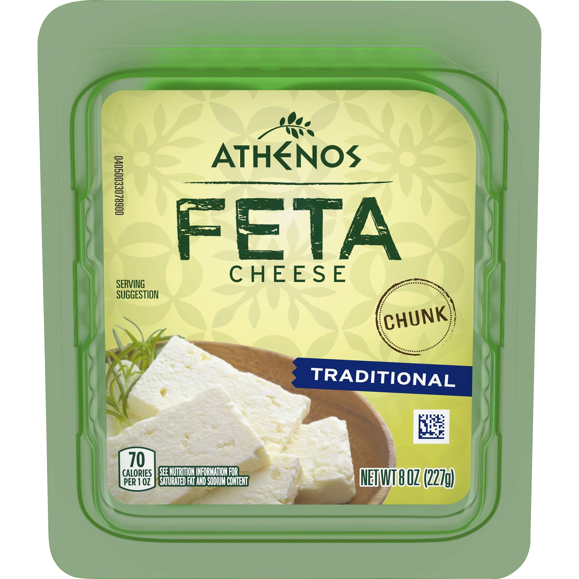 Athenos Chunk Traditional Feta Cheese (8 oz Tub)