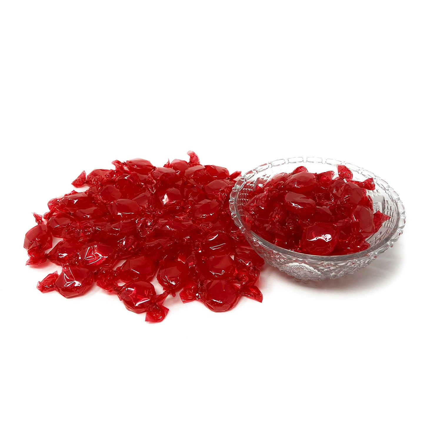 Assortit Cinnamon Hard Candy Disks - Individually Wrapped - 1 lb - Red