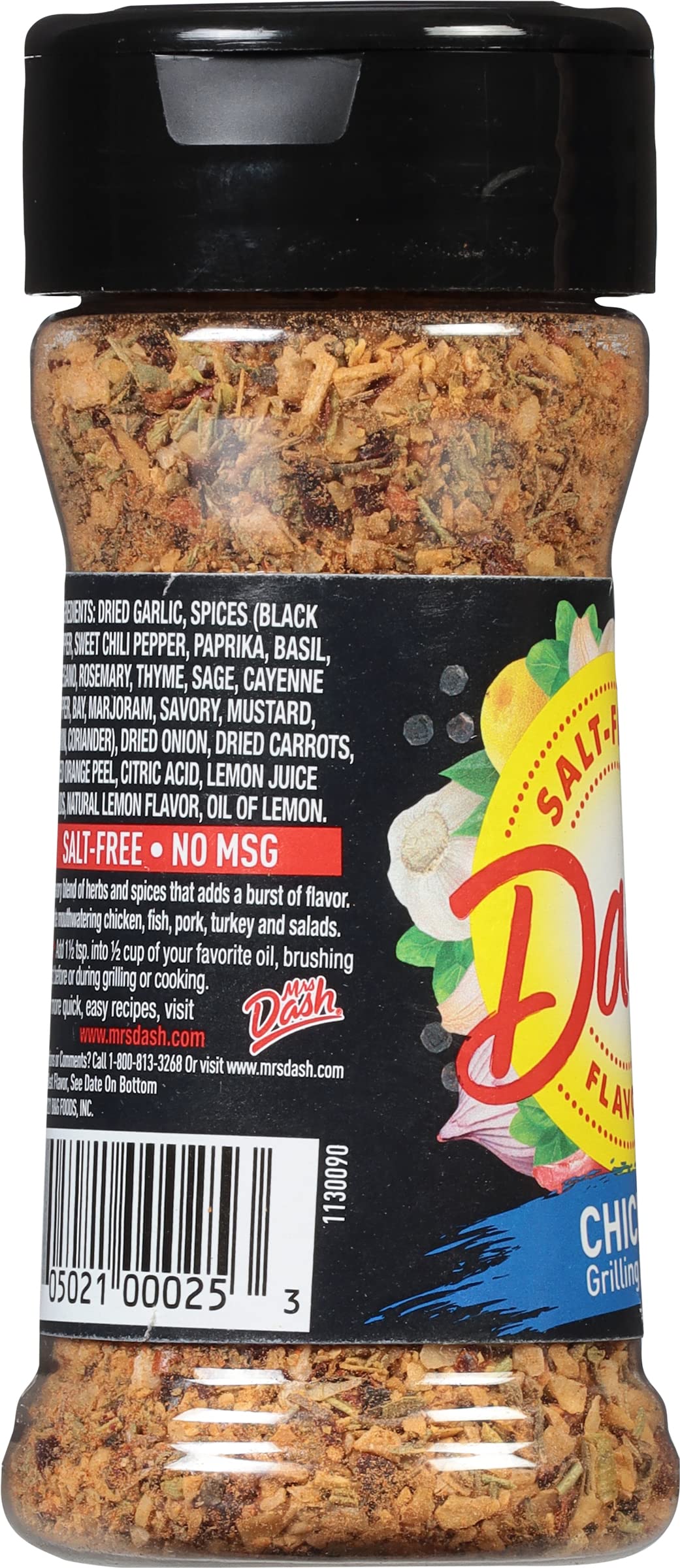 Dash Salt-Free Grilling Blend, Chicken, 2.4 Ounce (Pack Of 2)