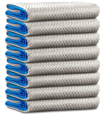 Easy Clean Dish Cloths Streak Free Miracle Microfiber Cleaning Cloths For Kitchen Counter Window Mirror Glass Lint Free Polishin