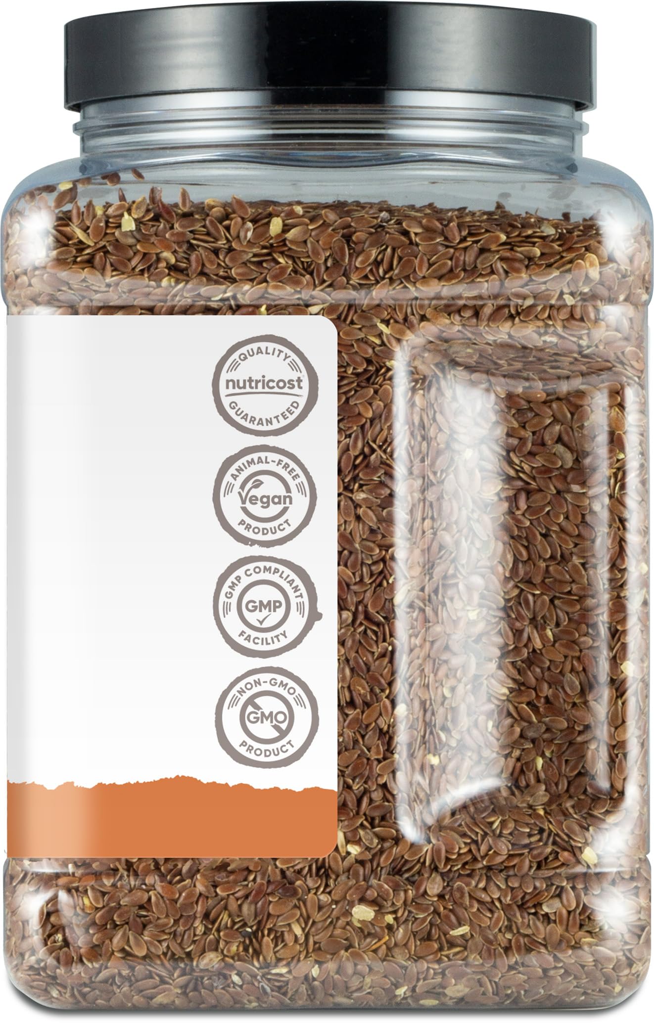 Nutricost Pantry Organic Flaxseeds (2 Pounds) - Whole Brown Flaxseeds  Vegan  GMO-Free  Gluten-Free